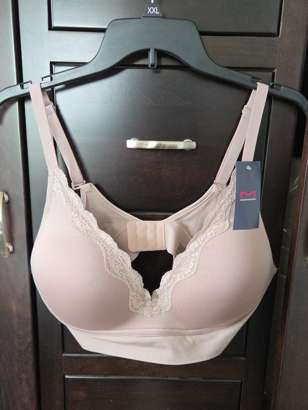 Maidenform NWT Pure Comfort Lace Trim Wirefree Bra Sz. XXL